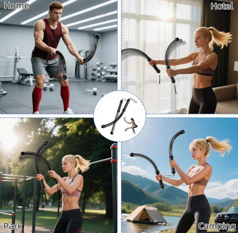 CLARVIA Portable Slimming Battle Ropes
