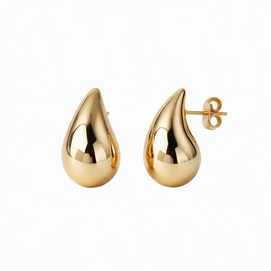 Chunky Drop Stud Earrings