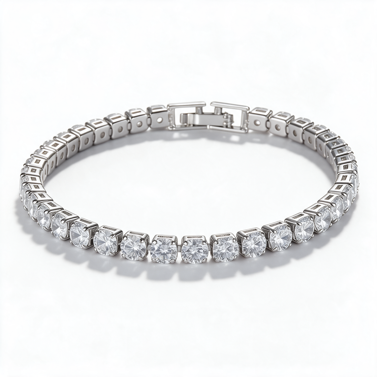 Stackable Medium Tennis Bracelet