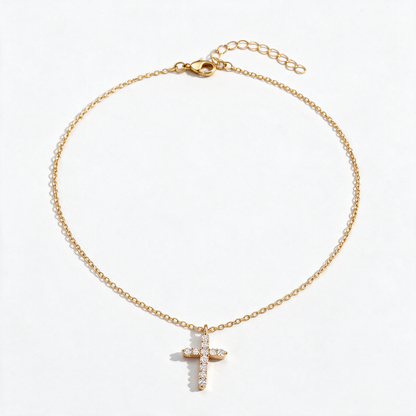 Cubic Zirconia Cross Necklace