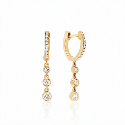 Dangle Drop Hoop Earrings
