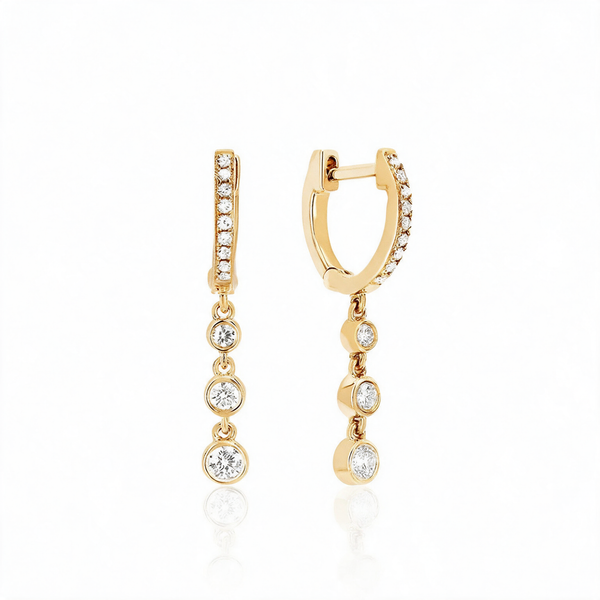 Dangle Drop Hoop Earrings