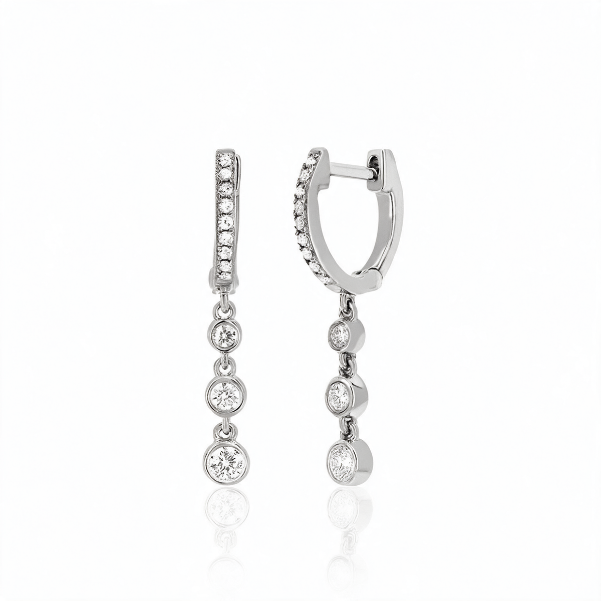Dangle Drop Hoop Earrings