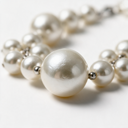 Olivia Chunky Faux Pearl Statement Necklace