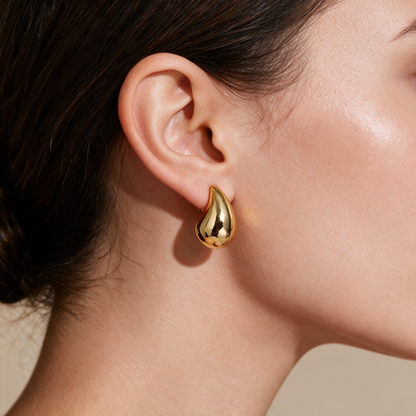 Chunky Drop Stud Earrings