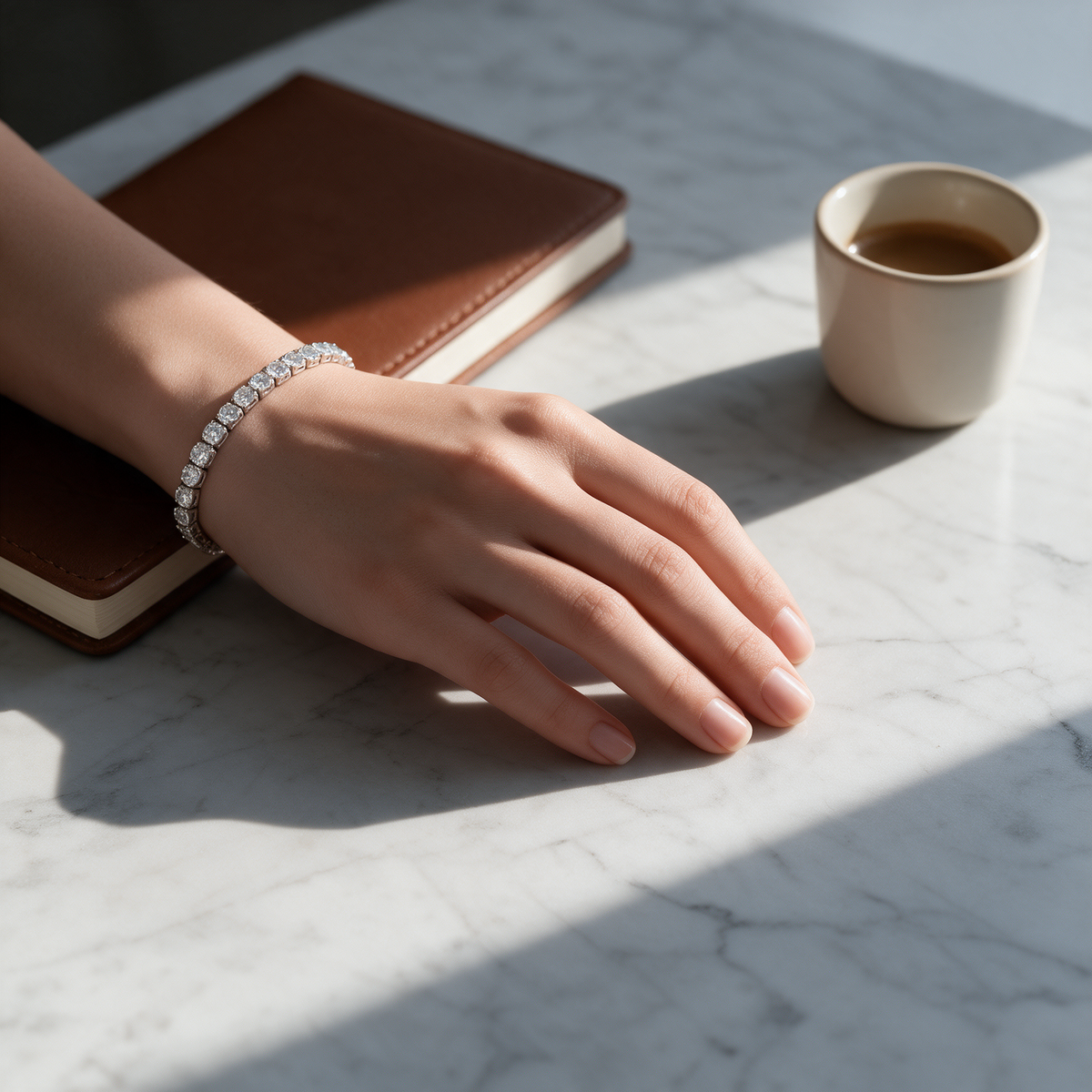 Stackable Medium Tennis Bracelet