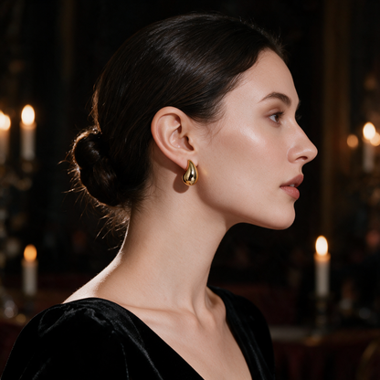 Chunky Drop Stud Earrings