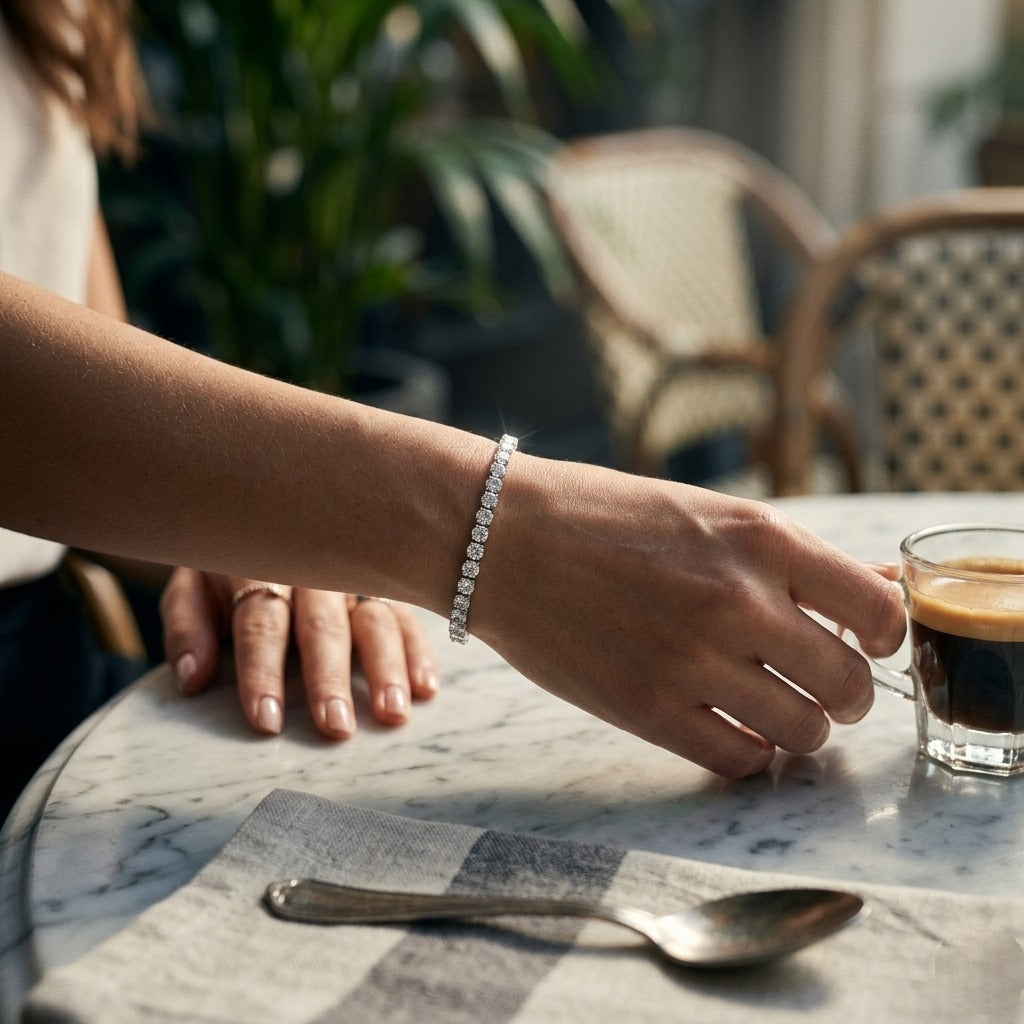 Stackable Medium Tennis Bracelet